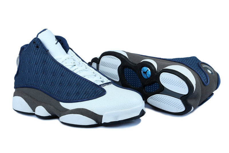 Air Jordan 13 Mens Shoes Navy Blue/White Online